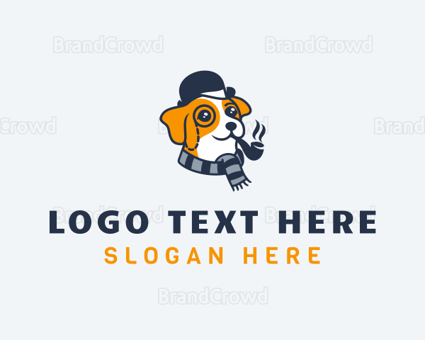 Detective Pet Dog Logo