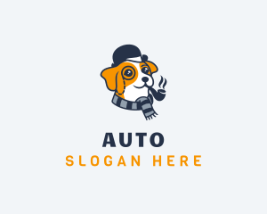 Detective Pet Dog  Logo