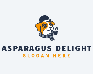 Detective Pet Dog  logo design