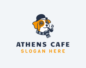 Detective Pet Dog  logo design