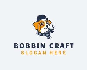 Detective Pet Dog  logo design