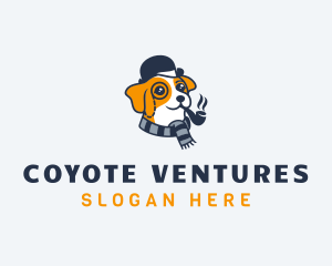 Detective Pet Dog  logo design