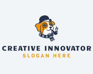 Detective Pet Dog  logo design