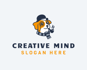 Detective Pet Dog  logo design