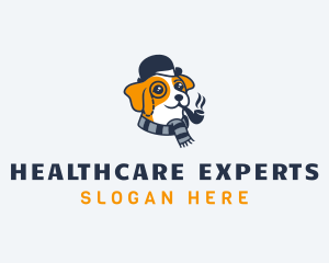 Detective Pet Dog  logo design