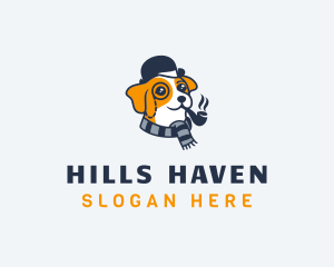 Detective Pet Dog  logo design