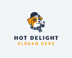 Detective Pet Dog  logo design