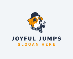 Detective Pet Dog  logo design