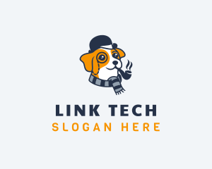 Detective Pet Dog  logo design