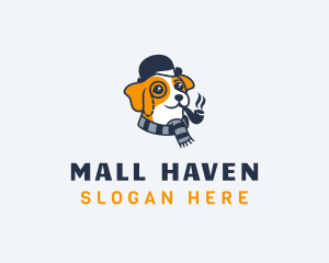 Detective Pet Dog  logo design