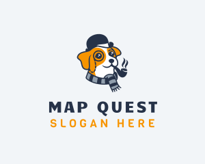 Detective Pet Dog  logo design