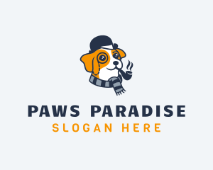 Detective Pet Dog  logo design