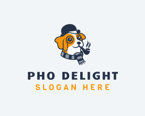 Detective Pet Dog  logo design