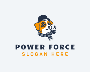 Detective Pet Dog  logo design