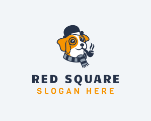 Detective Pet Dog  logo design