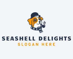 Detective Pet Dog  logo design