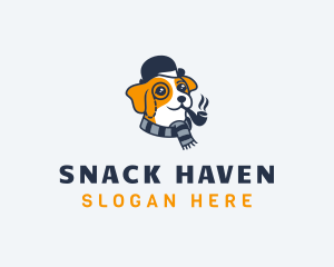 Detective Pet Dog  logo design