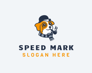 Detective Pet Dog  logo design