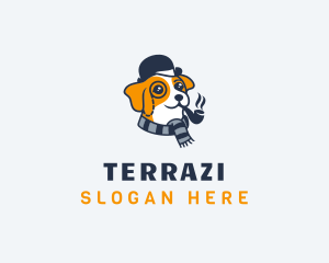 Detective Pet Dog  logo design