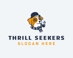 Detective Pet Dog  logo design