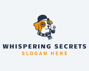 Detective Pet Dog  logo design