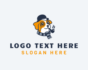 Detective Pet Dog  Logo