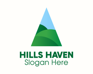 Hills - Triangle Meadow Hills logo design