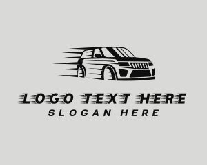 Acceleration - SUV Car Automotive logo design