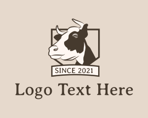 Cow - Cow Cattle Beef logo design