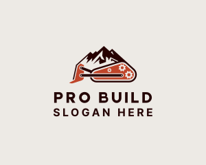 Contractor - Mountain Bulldozer Contractor logo design