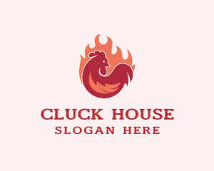 Chicken - Flame Grill Chicken logo design