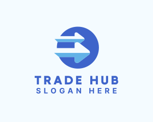 Trade - Logistics Trade Arrow logo design