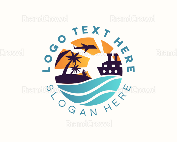 Island Flight Cruise Travel Logo