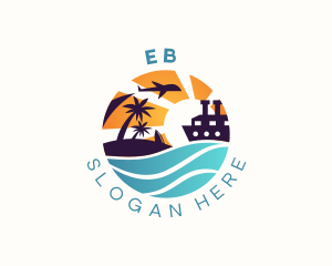 Island Flight Cruise Travel Logo