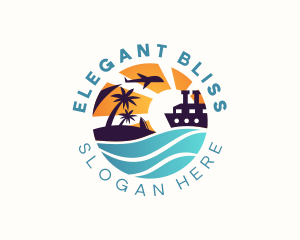 Island Flight Cruise Travel Logo