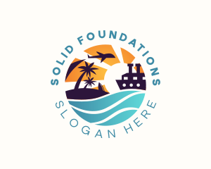 Island Flight Cruise Travel Logo