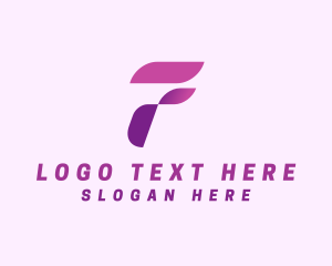 Letter F - Logistics Courier Letter F logo design