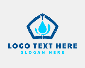 Fixing - House Pipe Faucet logo design