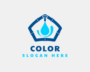 Water Pipe - House Pipe Faucet logo design
