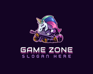 Unicorn Gaming Creature logo design