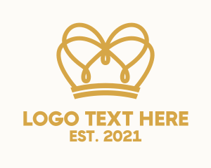 Gold - Gold Royal Crown logo design