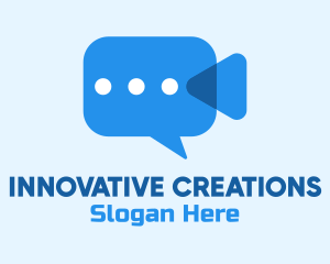 Creator - Video Camera Chat logo design