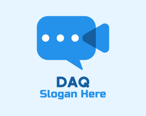 Vlog - Video Camera Chat logo design