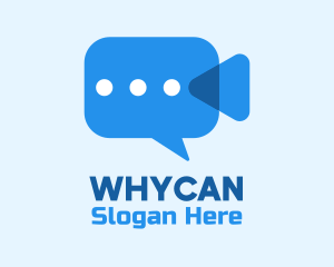 Vlogging - Video Camera Chat logo design