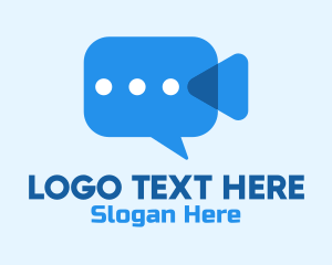 Mobile Application - Video Camera Chat logo design