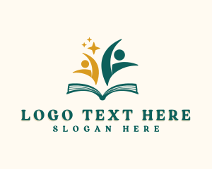 School - Children School Library logo design