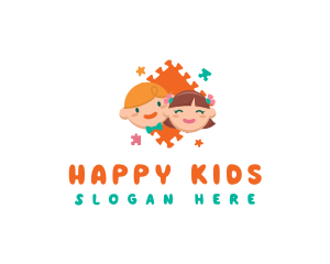 Children Puzzle Toy logo design