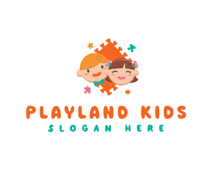 Children Puzzle Toy logo design