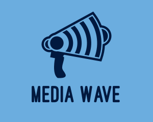 Broadcast - Wifi Broadcast Megaphone logo design