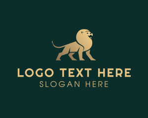 Venture Capitalist - Luxury Lion Financing Bank logo design